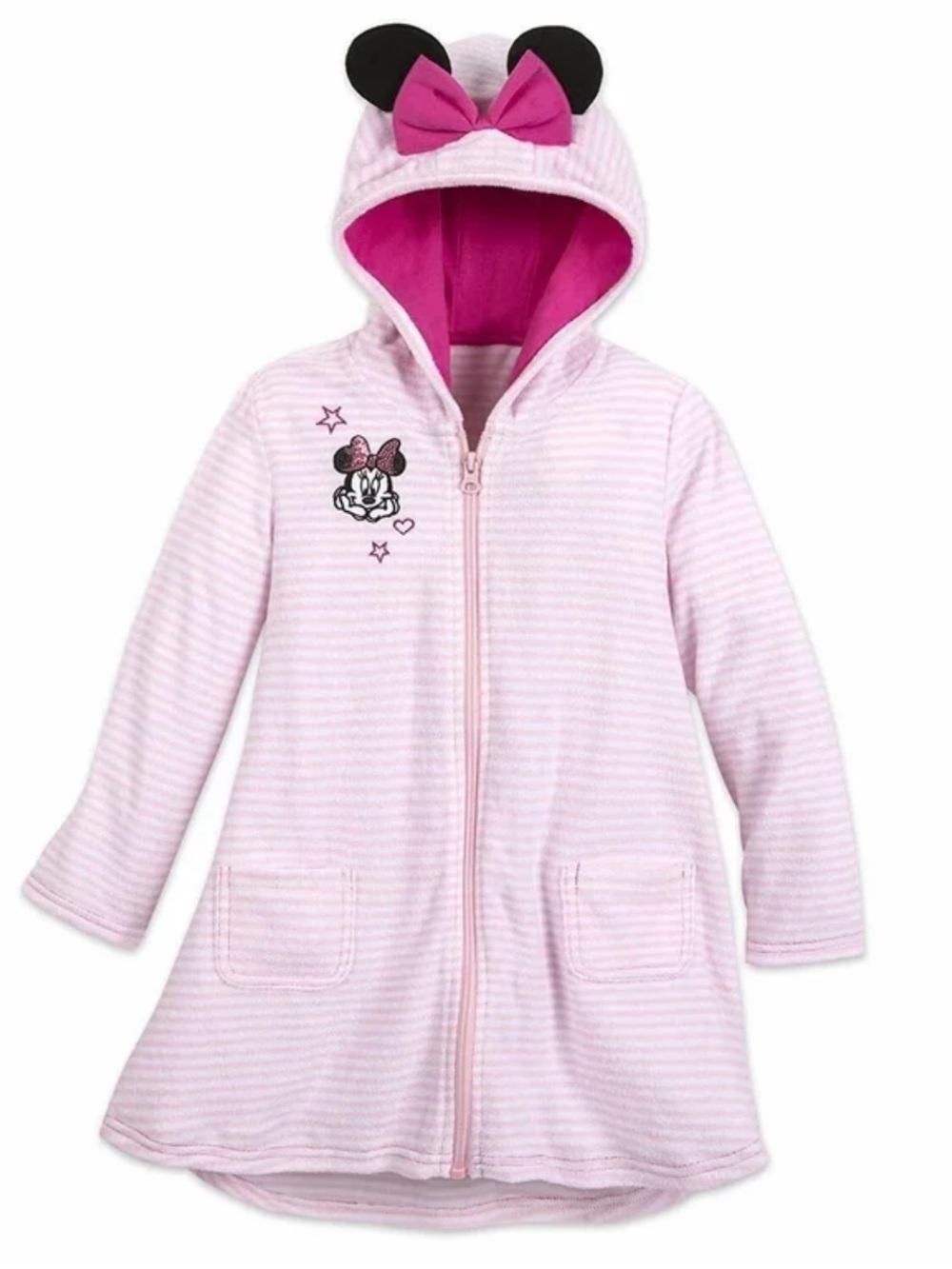 Minnie Mouse Disney Pink Bathing Suit Coverup 2T Toddler Girl